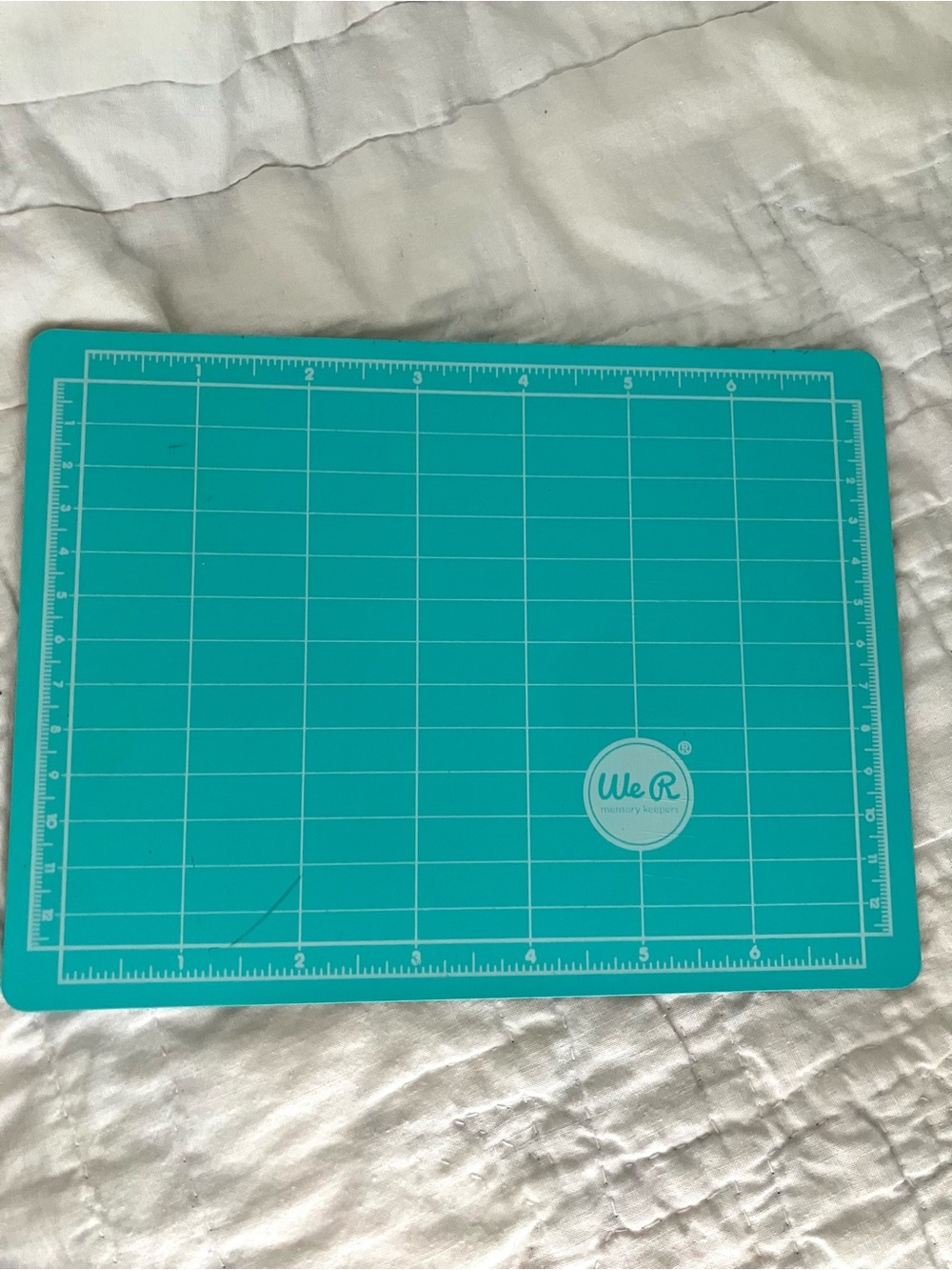 We R Memory Keepers Teal Mat with Magnetic Ruler - Picture 3 of 10